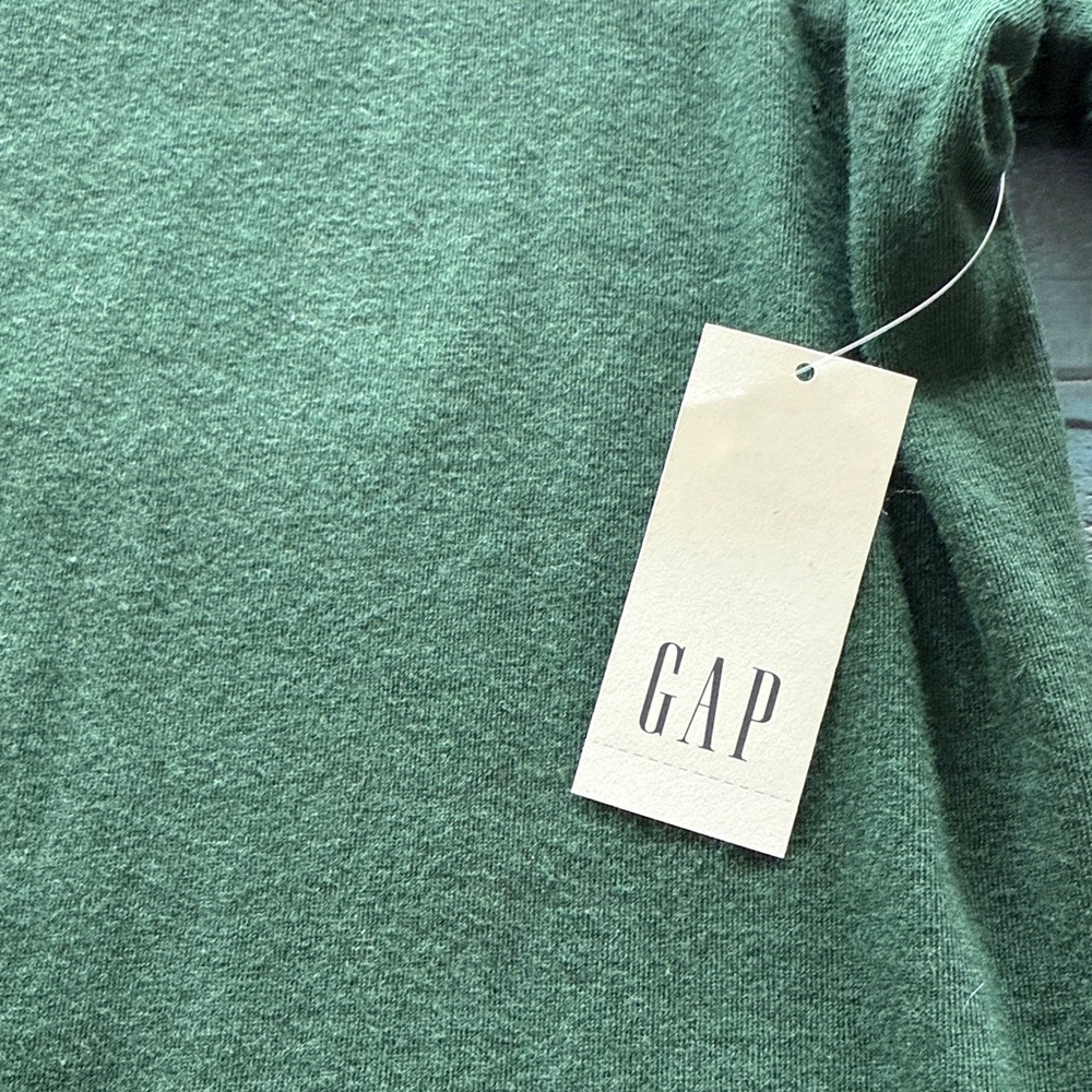 GAP Classic Green Long Sleeve Feather Turtleneck Women's Top, Size XL Tall NWT - Picture 5 of 8